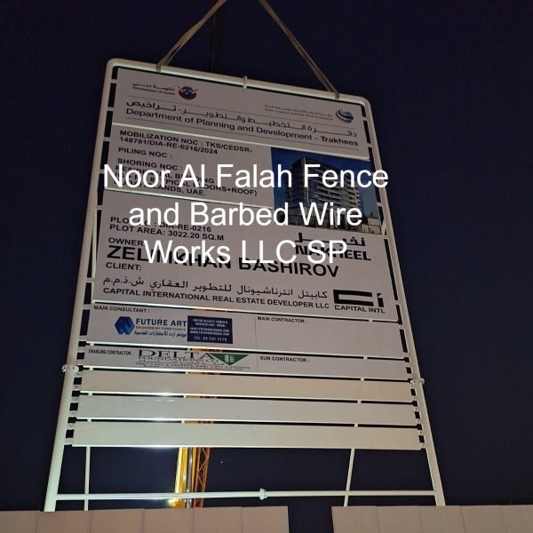 signboard-with-noor-al-falah-fencing